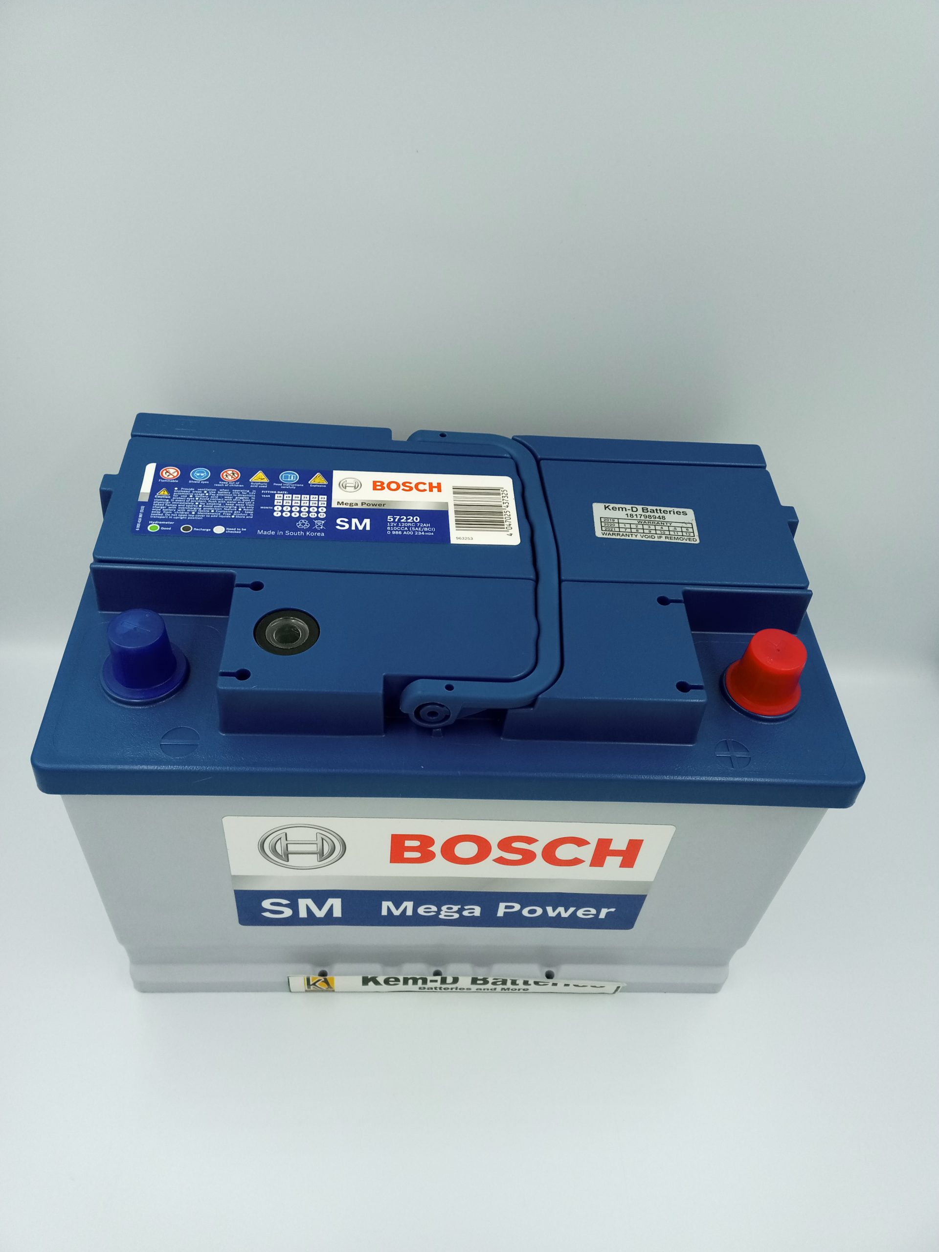 15 Plates 12V72Ah Bosch Battery