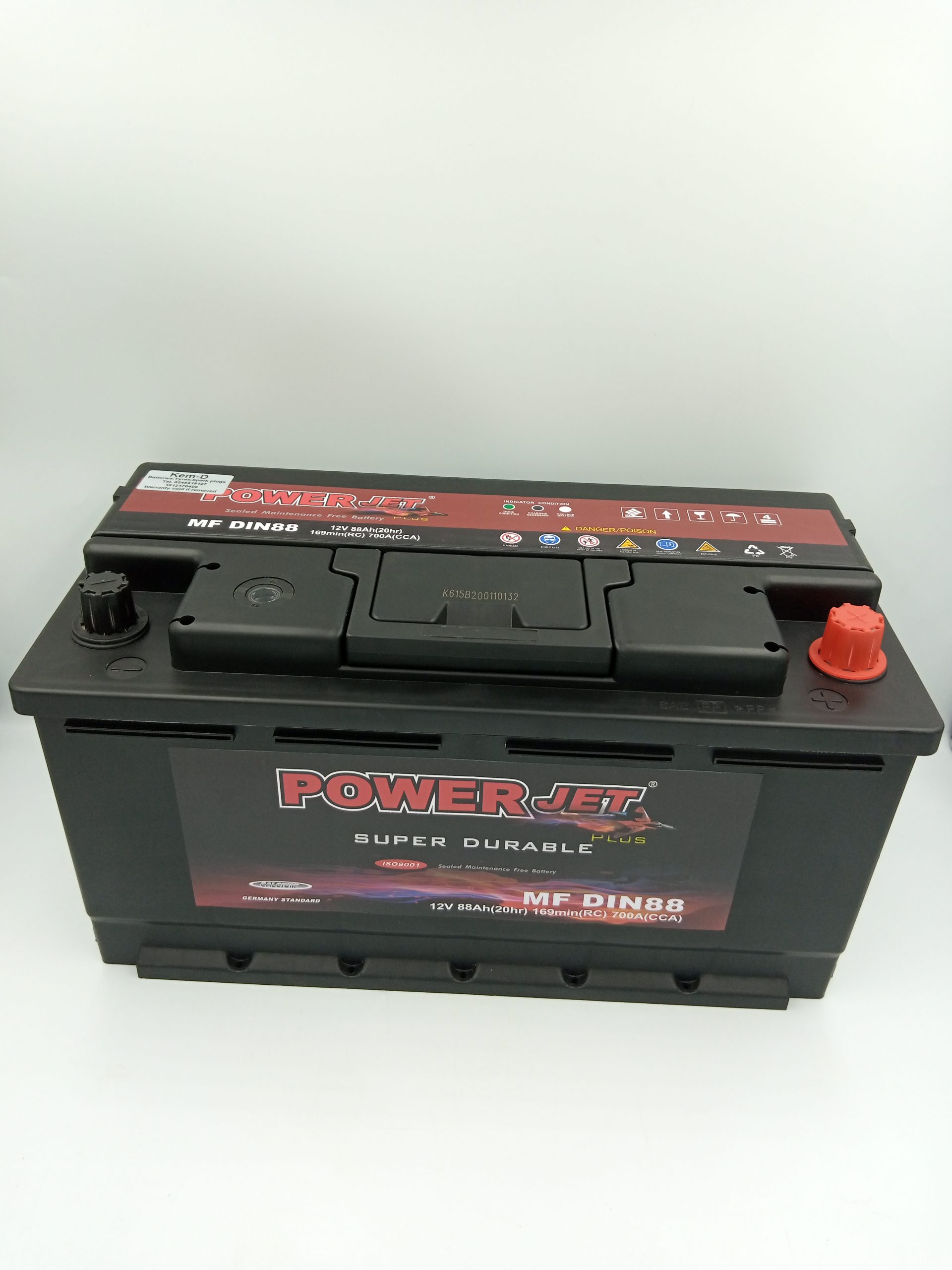 17 Plates 12V88Ah Powerjet Battery